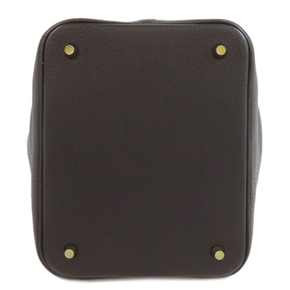 HERMES Picotin Lock MM GoldHardware Handbag Taurillon Clemence Ladies [Used]