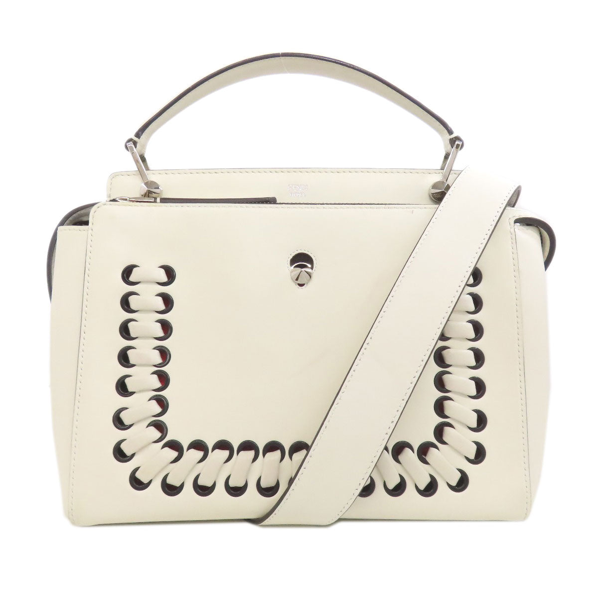 FENDI Dotcom 2WAY Handbag Calf Ladies [Used]