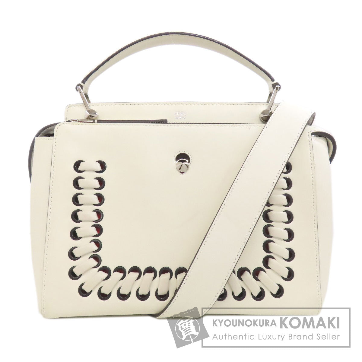 FENDI Dotcom 2WAY Handbag Calf Ladies [Used]