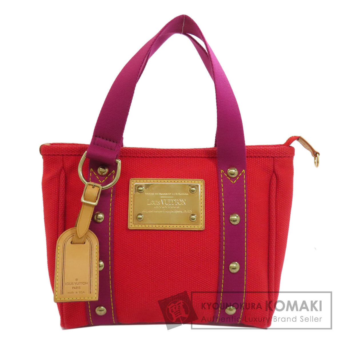 ルイヴィトン M40037 アンティグアライン カバPM ハンドバッグ キャンバス レディース 【中古】【LOUIS VUITTON】