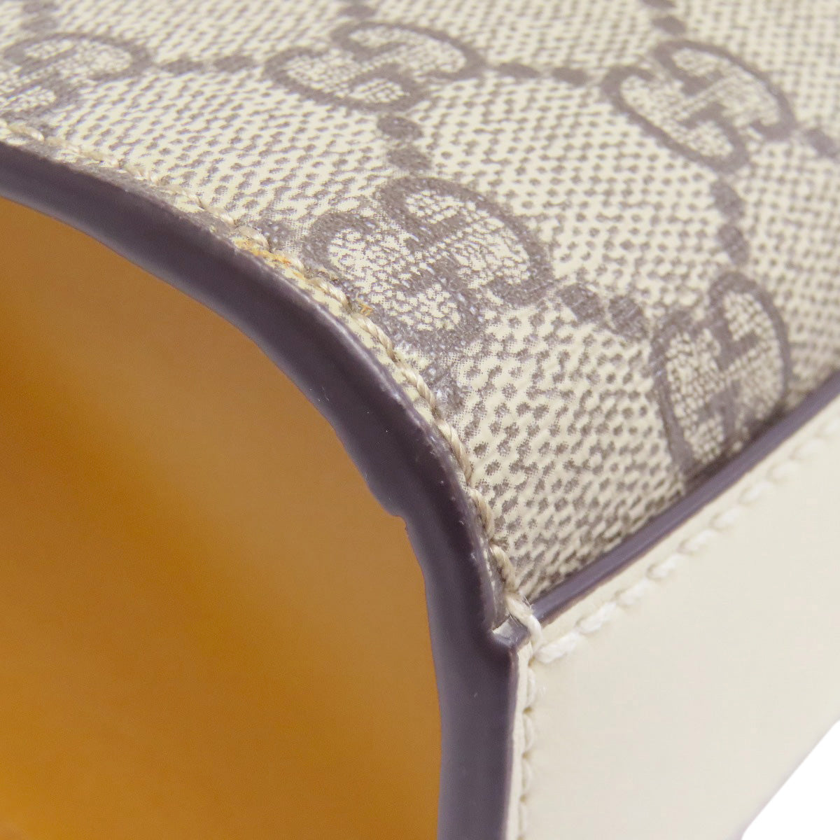 GUCCI 409487 Small Padlock GG Supreme Shoulder Bag PVC LeatherLadies [Used]