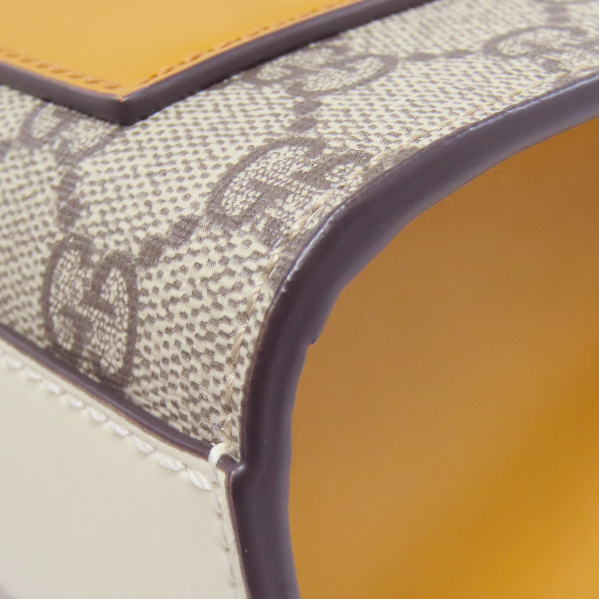 GUCCI 409487 Small Padlock GG Supreme Shoulder Bag PVC LeatherLadies [Used]