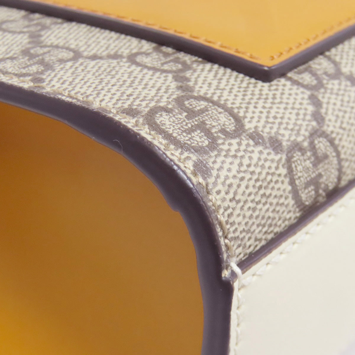 GUCCI 409487 Small Padlock GG Supreme Shoulder Bag PVC LeatherLadies [Used]