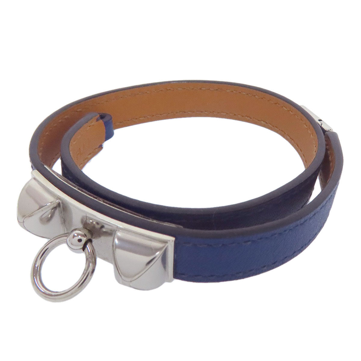 HERMES Rival de Brugur Bracelet Metal CalfLadies [Used]