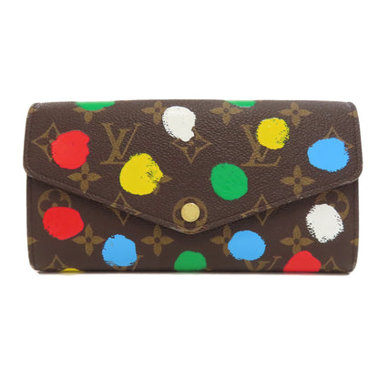 LOUIS VUITTON  M81980 Portefeiulle�ESarah Yayoi Kusama collaboration Long wallet (with coin pocket)  Monogram canvas Ladies [Used]
