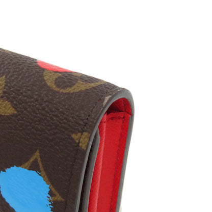 LOUIS VUITTON  M81980 Portefeiulle�ESarah Yayoi Kusama collaboration Long wallet (with coin pocket)  Monogram canvas Ladies [Used]