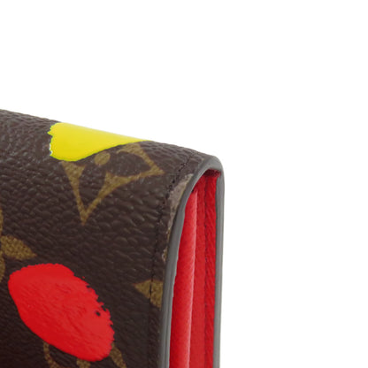 LOUIS VUITTON  M81980 Portefeiulle�ESarah Yayoi Kusama collaboration Long wallet (with coin pocket)  Monogram canvas Ladies [Used]