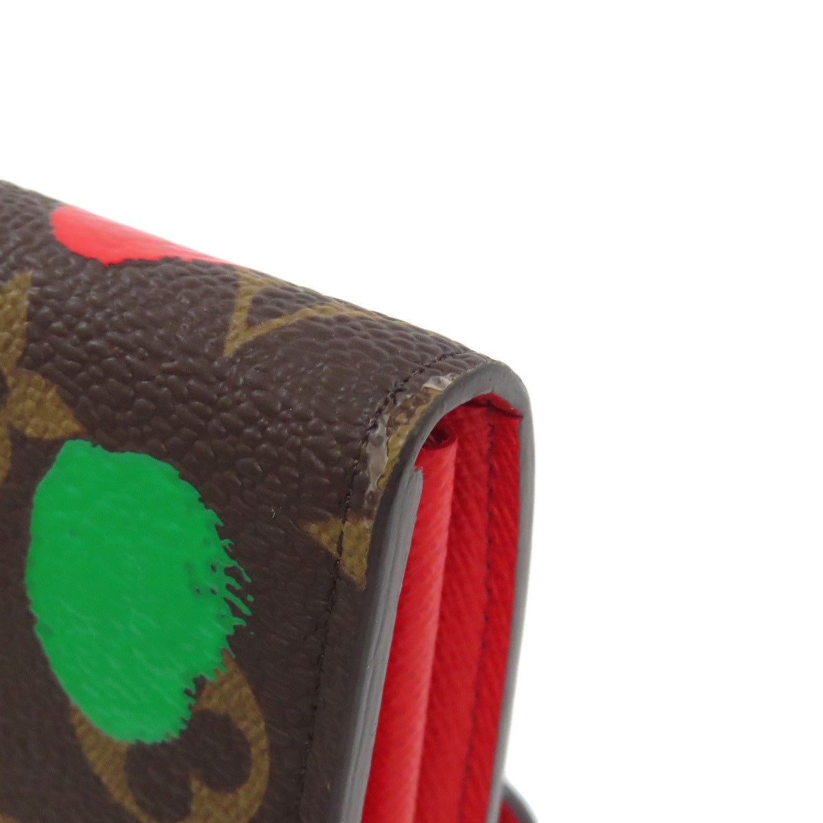 LOUIS VUITTON  M81980 Portefeiulle�ESarah Yayoi Kusama collaboration Long wallet (with coin pocket)  Monogram canvas Ladies [Used]