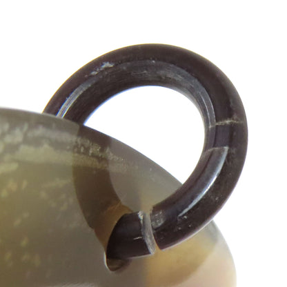 HERMES Dalva Bicolor earring Buffalo horn Ladies [Used]