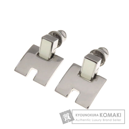 HERMES Irene H motif earring Metal Ladies [Used]