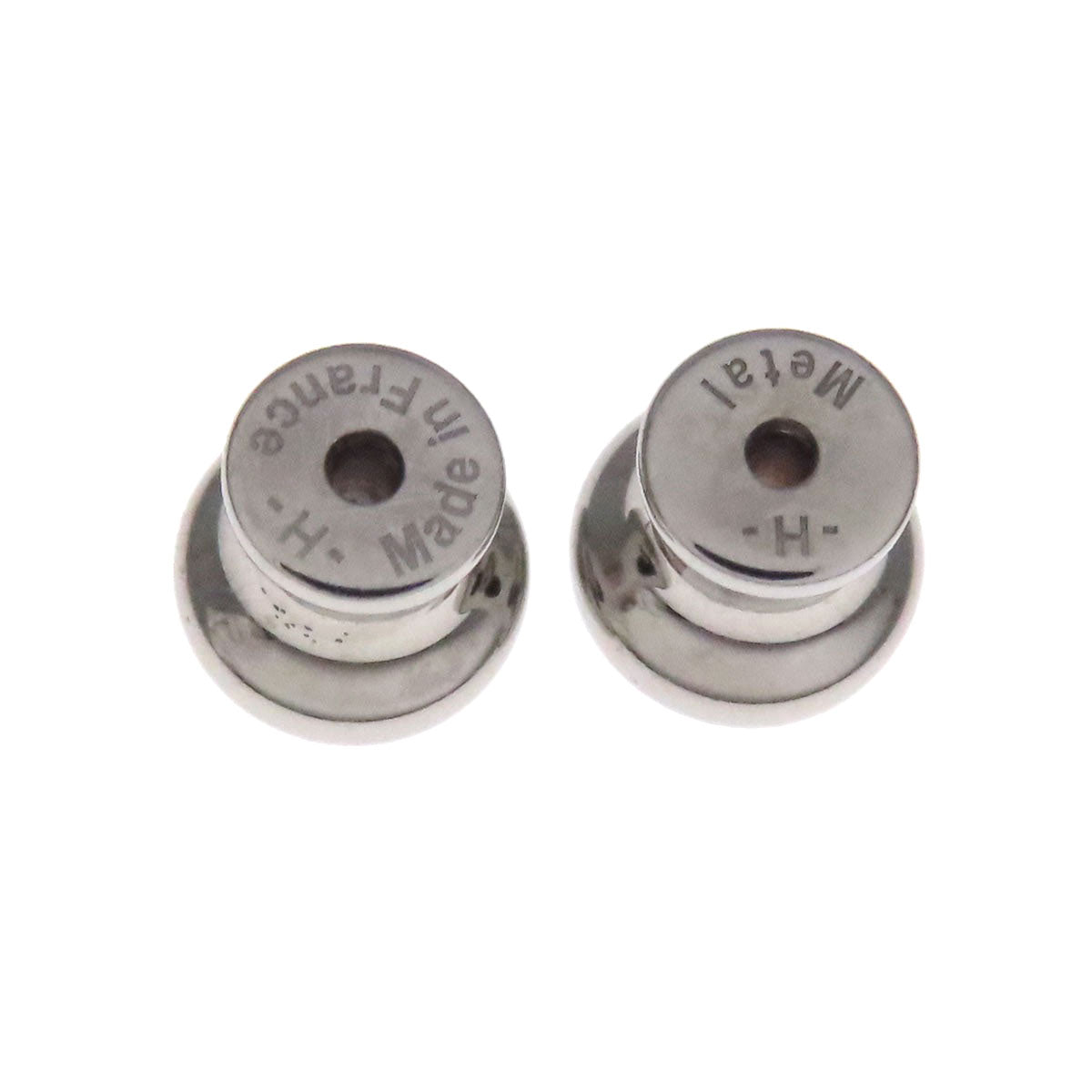 HERMES Irene H motif earring Metal Ladies [Used]