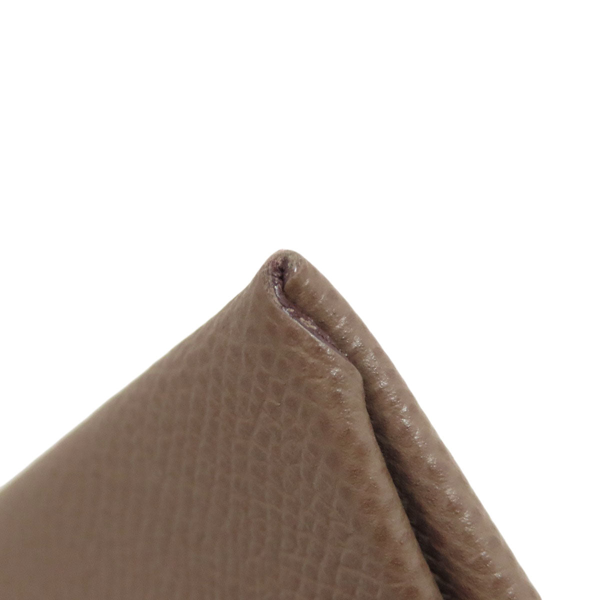 HERMES Bastia Etoupe SilverHardware coin purse Epsom Ladies [Used]