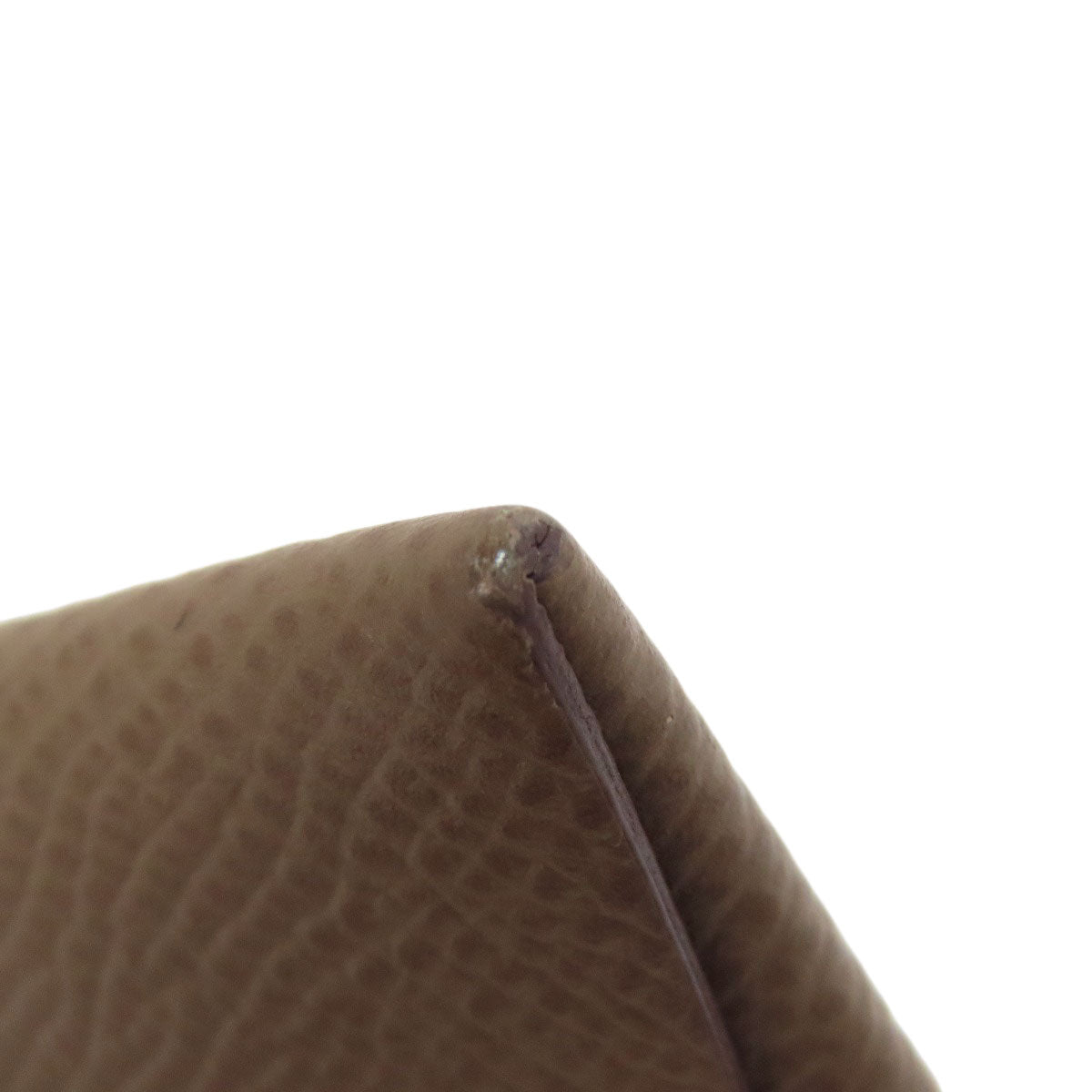 HERMES Bastia Etoupe SilverHardware coin purse Epsom Ladies [Used]