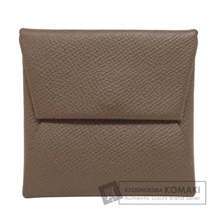 HERMES Bastia Etoupe SilverHardware coin purse Epsom Ladies [Used]