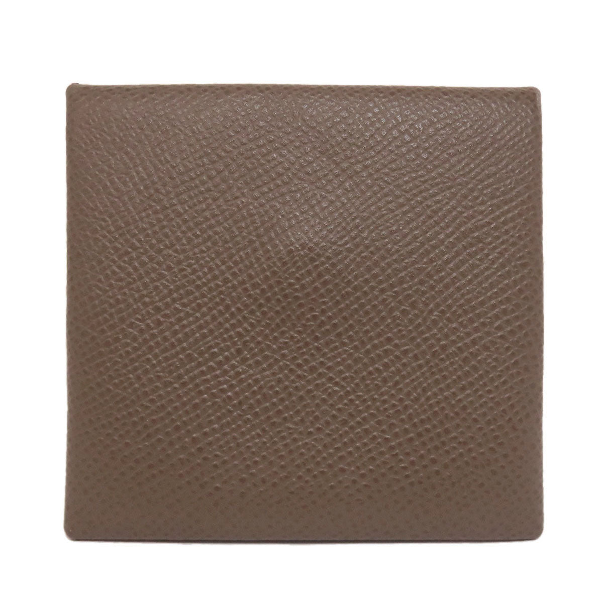 HERMES Bastia Etoupe SilverHardware coin purse Epsom Ladies [Used]