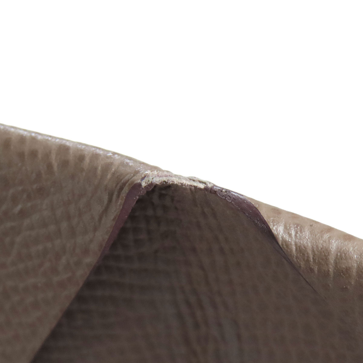 HERMES Bastia Etoupe SilverHardware coin purse Epsom Ladies [Used]