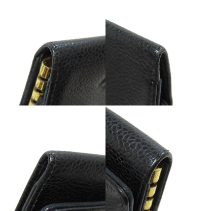 CHANEL COCO Mark GoldHardware key holder Grained Calfskin Skin Ladies [Used]