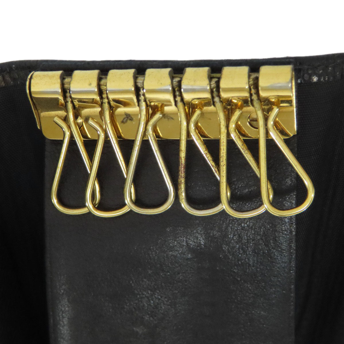 CHANEL COCO Mark GoldHardware key holder Grained Calfskin Skin Ladies [Used]