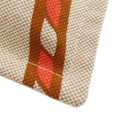 HERMES logo Accessory pouch Canvas Ladies [Used]