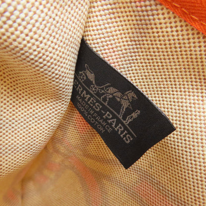 HERMES logo Accessory pouch Canvas Ladies [Used]