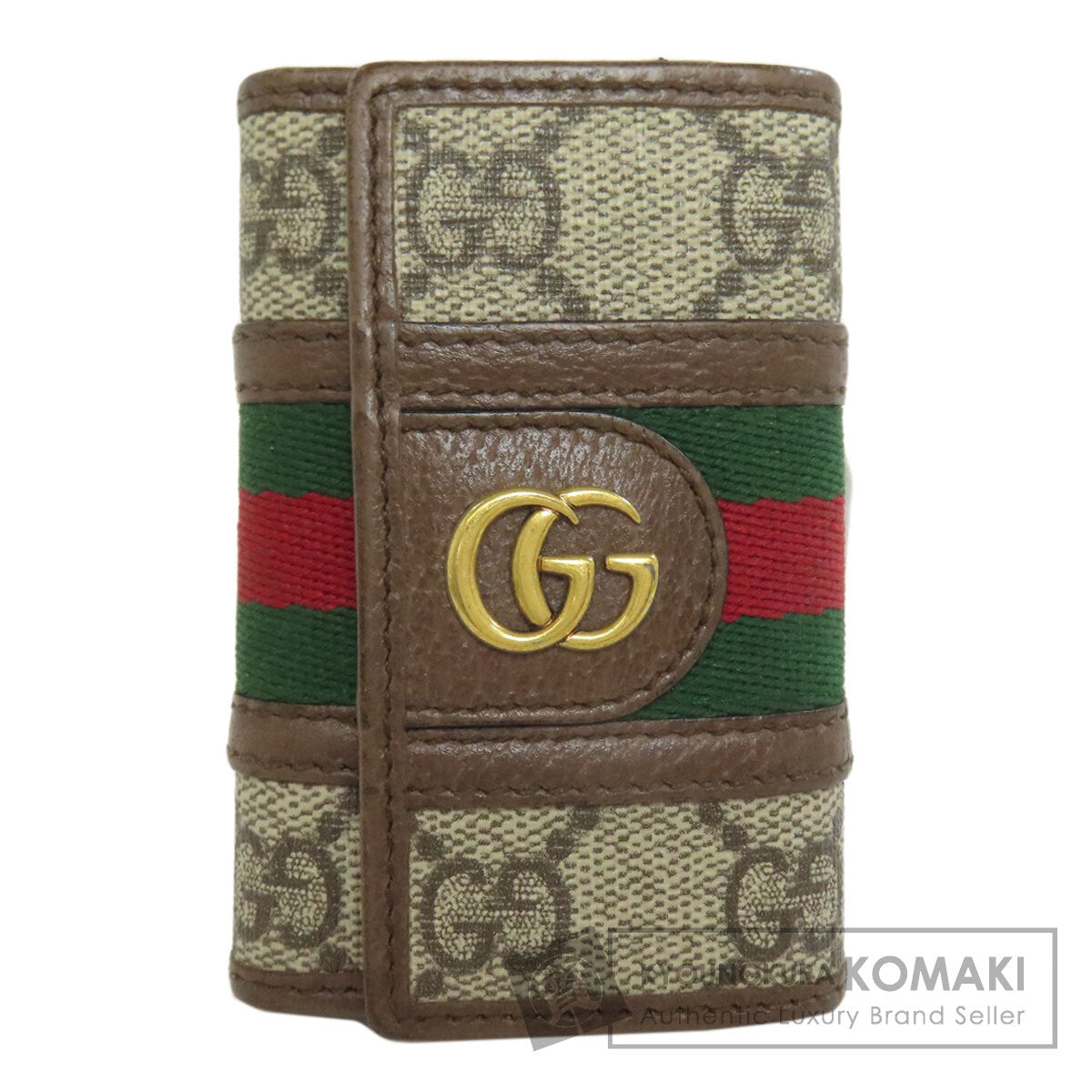 GUCCI 603732 Offdia GG Double G key holder Leather PVCLadies [Used]