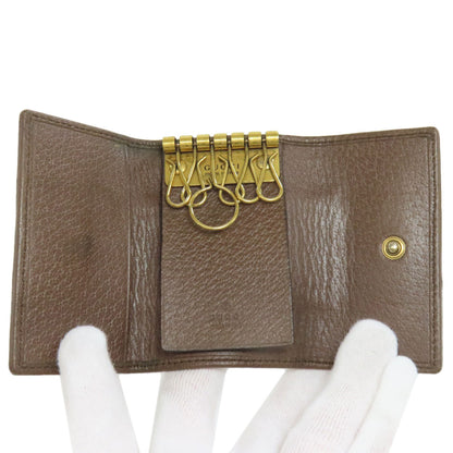 GUCCI 603732 Offdia GG Double G key holder Leather PVCLadies [Used]