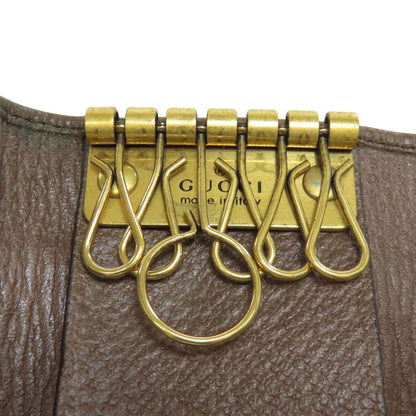 GUCCI 603732 Offdia GG Double G key holder Leather PVCLadies [Used]