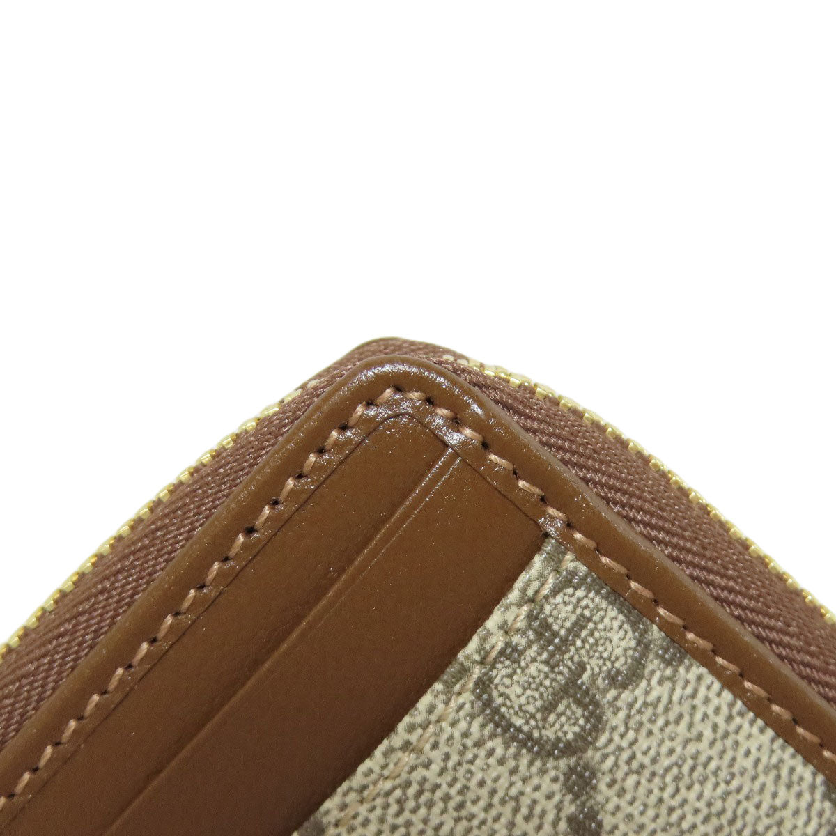 GUCCI 700691 GG Supreme Card Case PVC LeatherLadies [Used]