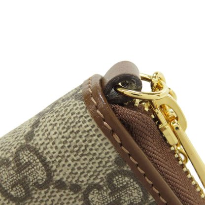 GUCCI 700691 GG Supreme Card Case PVC LeatherLadies [Used]