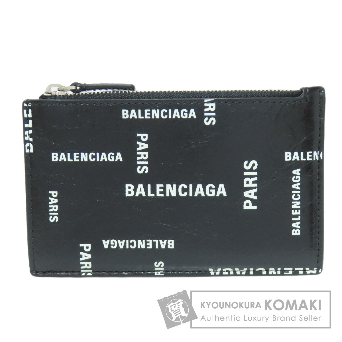 BALENCIAGA 640535 Coin Card Case coin purse Leather Ladies [Used]