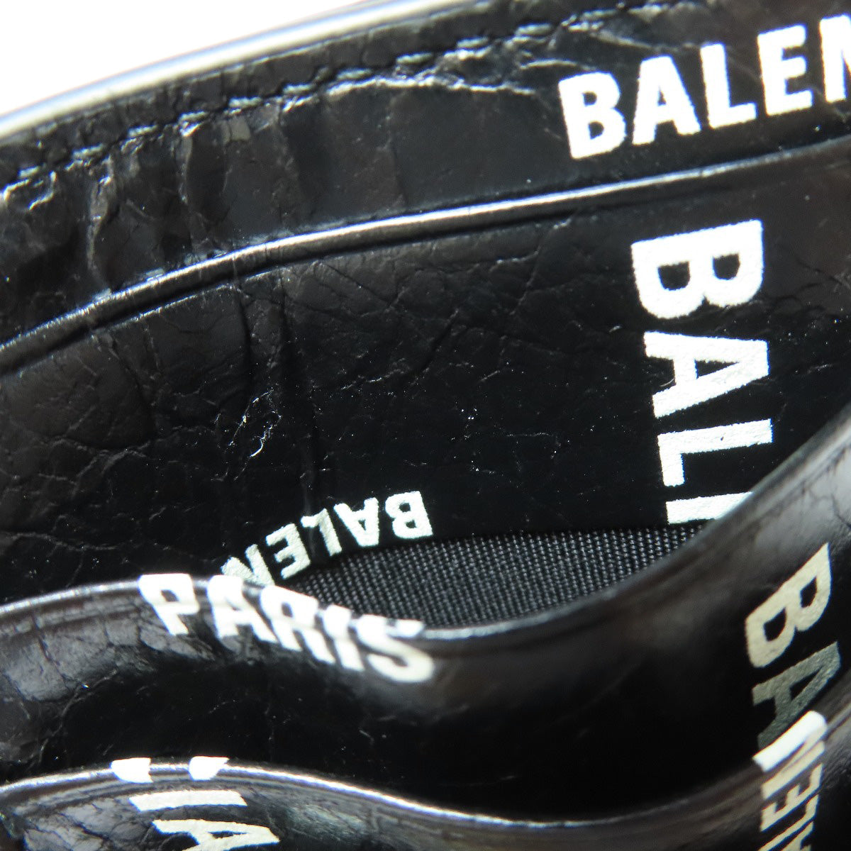 BALENCIAGA 640535 Coin Card Case coin purse Leather Ladies [Used]