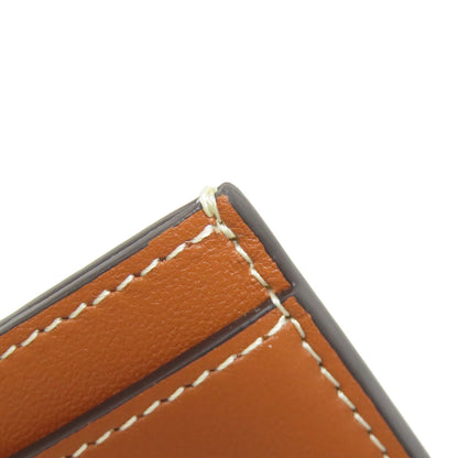 CELINE Triomphe Card Case Leather Ladies [Used]