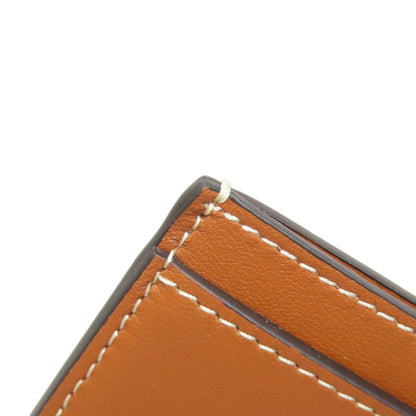 CELINE Triomphe Card Case Leather Ladies [Used]