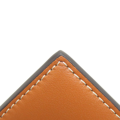 CELINE Triomphe Card Case Leather Ladies [Used]