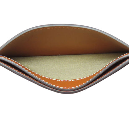 CELINE Triomphe Card Case Leather Ladies [Used]