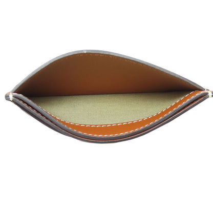 CELINE Triomphe Card Case Leather Ladies [Used]