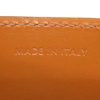 CELINE Triomphe Card Case Leather Ladies [Used]