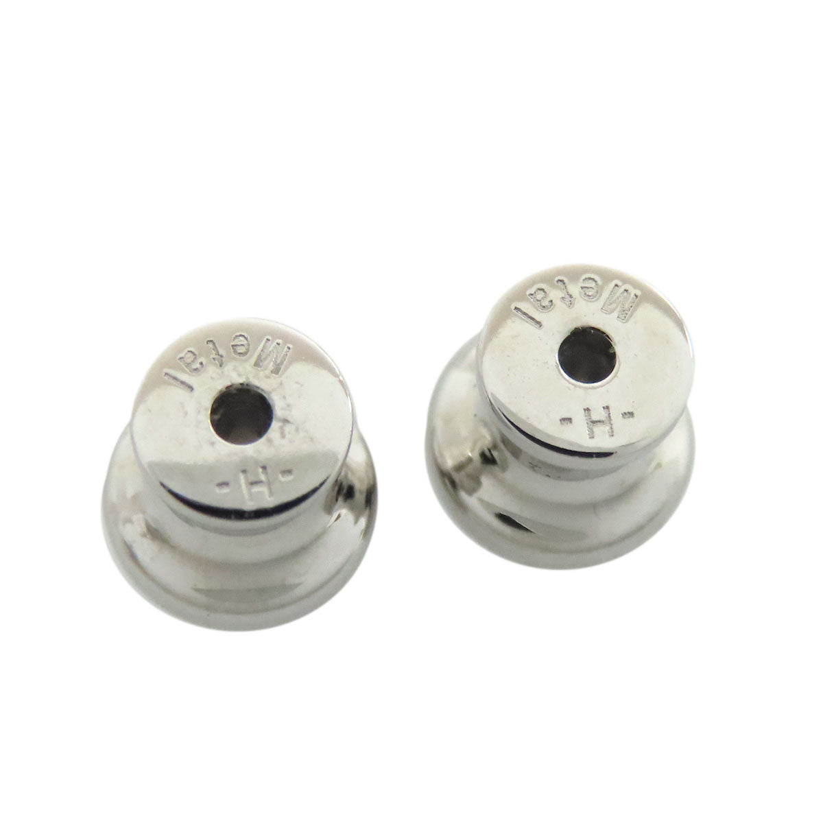 HERMES Fidelio Village PM earring Metal Buffalo hornLadies [Used]