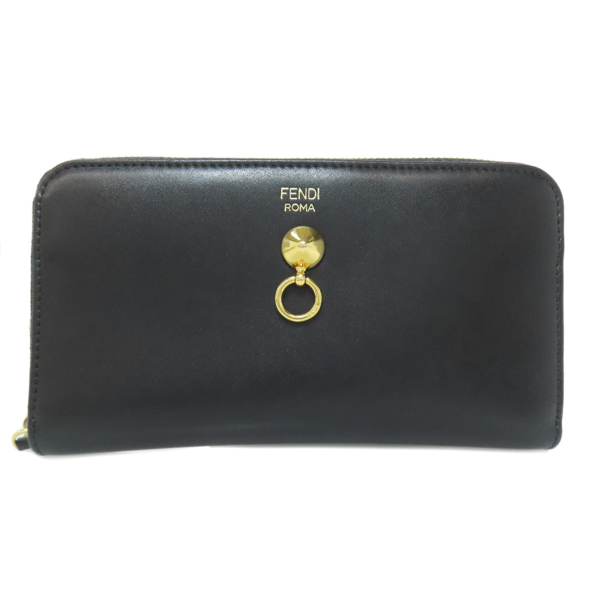 FENDI Zip Around Long wallet (with coin pocket) Leather Ladies [Used]
