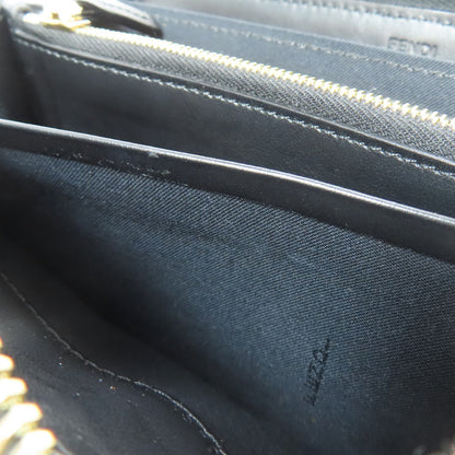 FENDI Zip Around Long wallet (with coin pocket) Leather Ladies [Used]