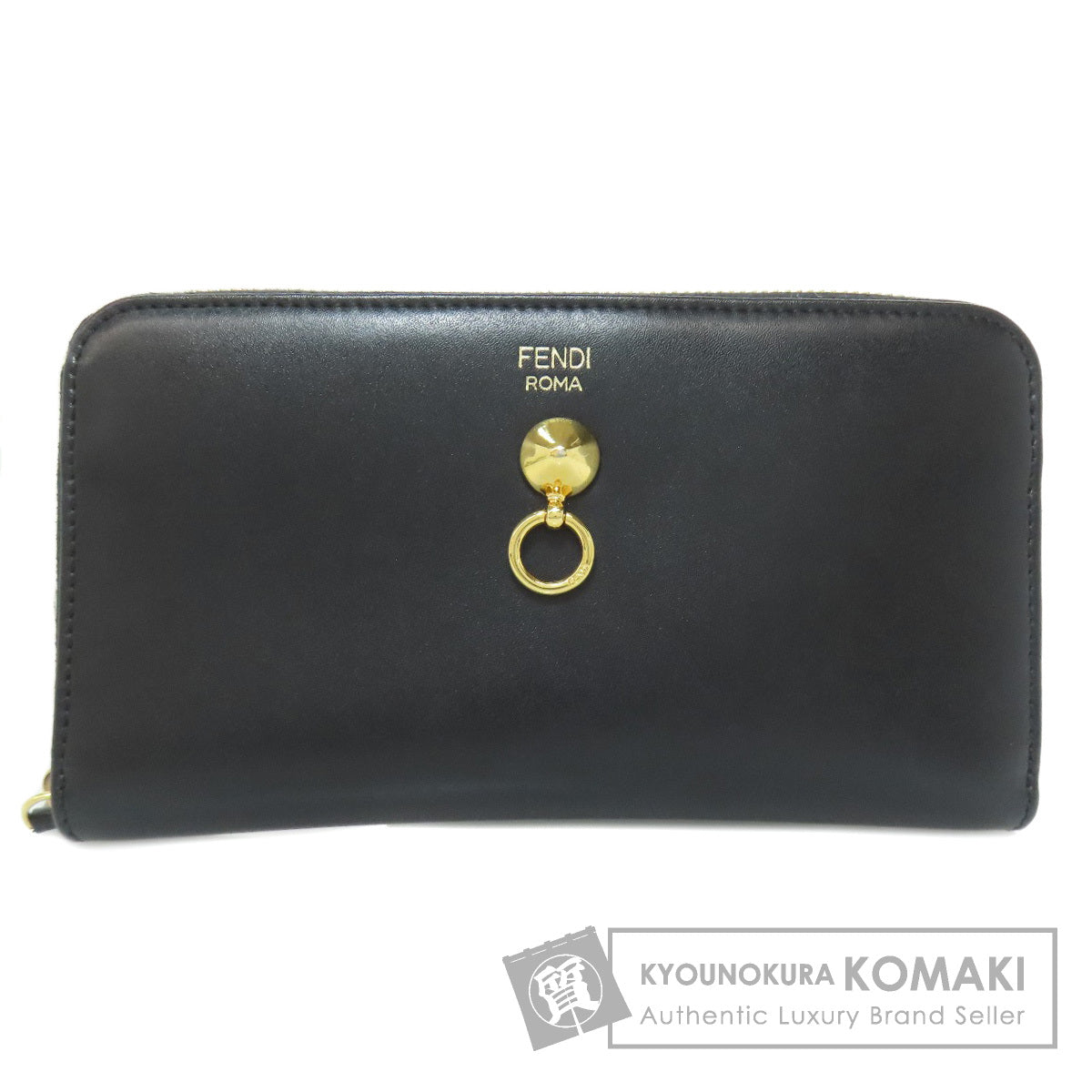 FENDI Zip Around Long wallet (with coin pocket) Leather Ladies [Used]