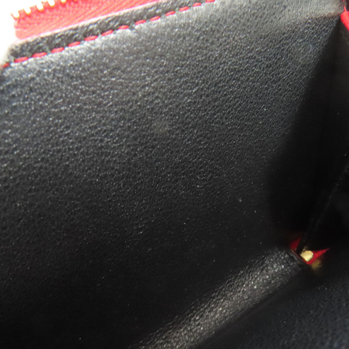 YVES SAINT LAURENT V stitch Bifold Wallet with Coin Pocket Calf Ladies [Used]