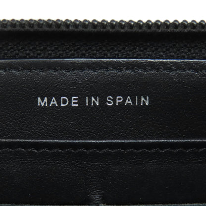 CHANEL Zip Around COCO Mark SilverHardware Long wallet (with coin pocket) Grained Calfskin Skin Ladies [Used]