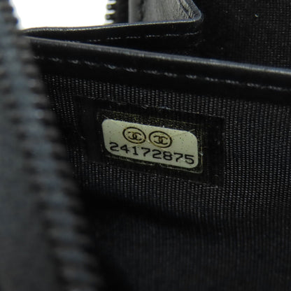 CHANEL Zip Around COCO Mark SilverHardware Long wallet (with coin pocket) Grained Calfskin Skin Ladies [Used]