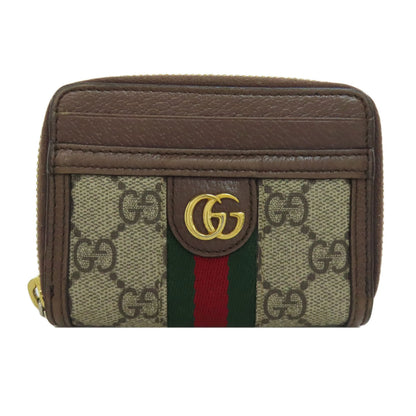 GUCCI 653552 Offdia GG Double G Card Case Leather PVCLadies [Used]