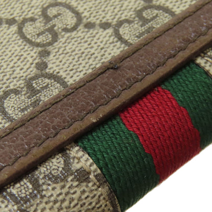 GUCCI 653552 Offdia GG Double G Card Case Leather PVCLadies [Used]