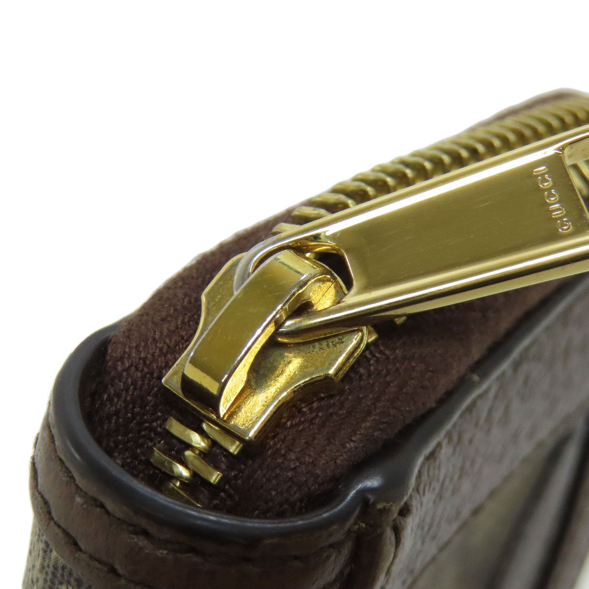 GUCCI 653552 Offdia GG Double G Card Case Leather PVCLadies [Used]