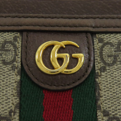GUCCI 653552 Offdia GG Double G Card Case Leather PVCLadies [Used]