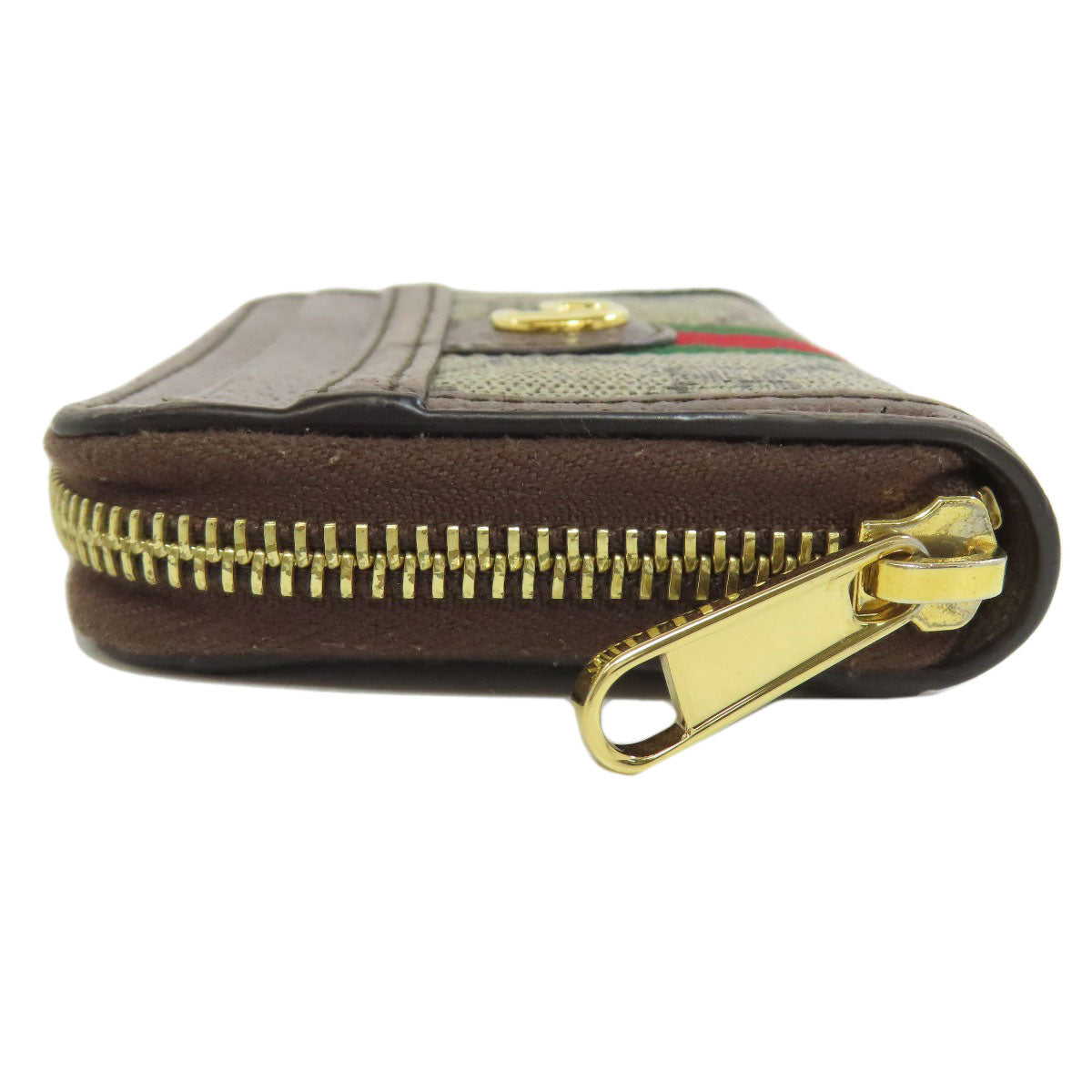 GUCCI 653552 Offdia GG Double G Card Case Leather PVCLadies [Used]