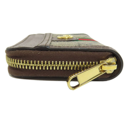GUCCI 653552 Offdia GG Double G Card Case Leather PVCLadies [Used]